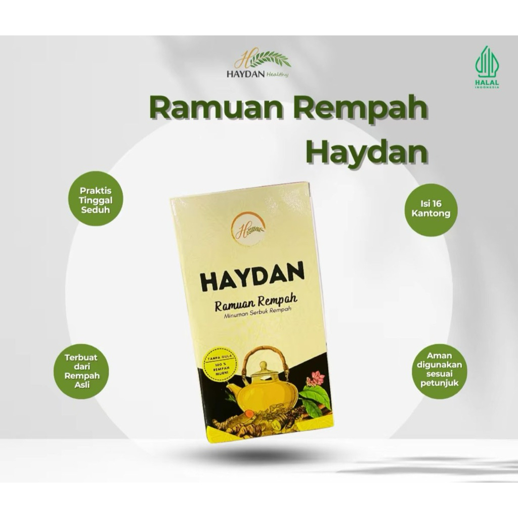 RAMUAN HAYDAN UNTUK DIET ALAMI ALA JURUS SEHAT RASULULLAH (JSR) isi 16 kantong Ramuan