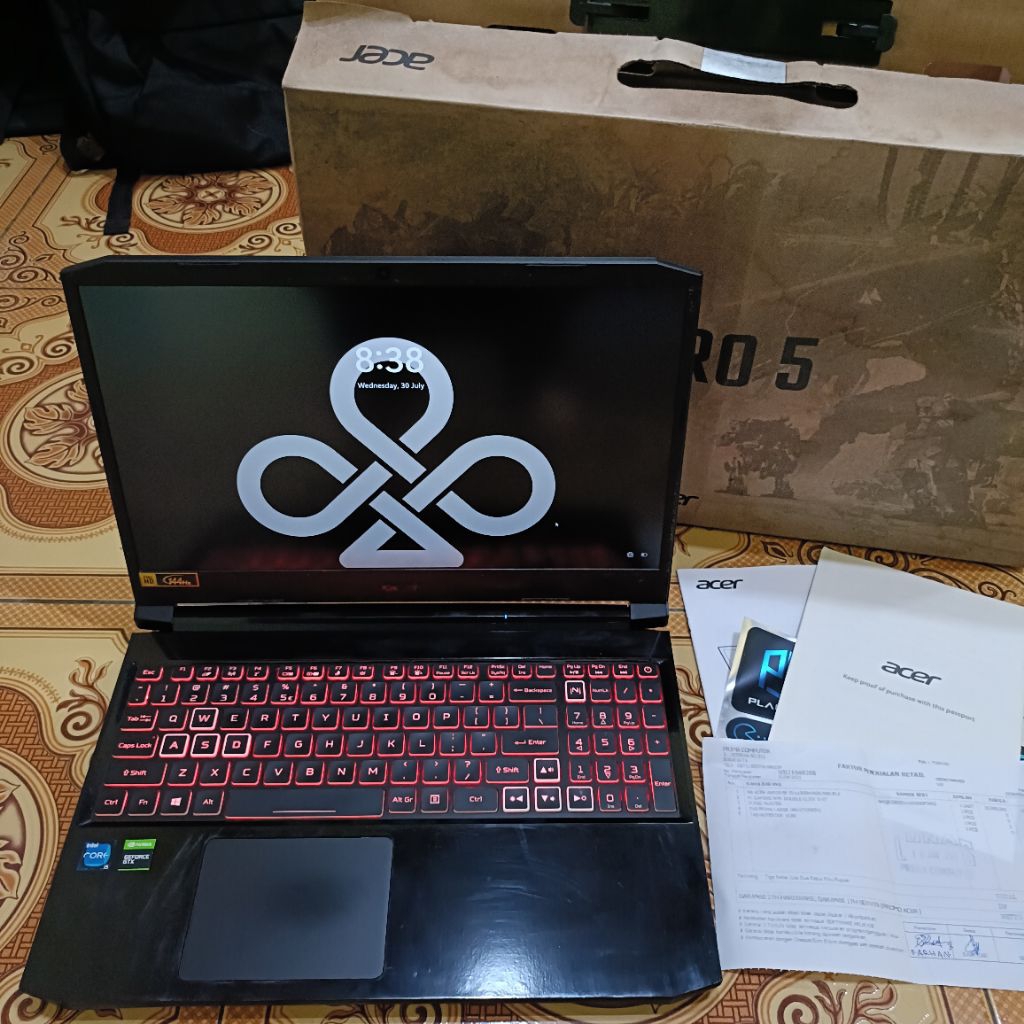 Acer Nitro 5 An515-56 Core i5 gen 11 RAM 16GB SSD 512GB GTX 1650