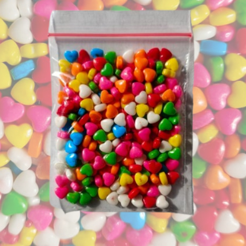 

Angel Sprinkle Bentuk Hati / Love Warna-warni 25 gr, 50 gr, 100 gr, 250 gr