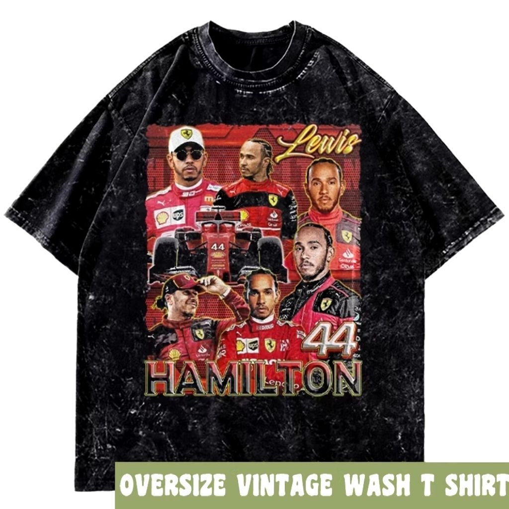 Kaos Oversize Lewis Hamilton Cotton 24s Built - Up