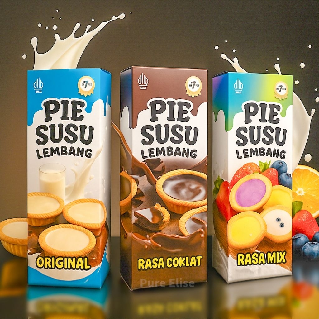 

Pie Susu Lembang Naura Sari Isi 7 | Original Coklat Mix | Oleh-oleh Khas Lembang Enak Murah