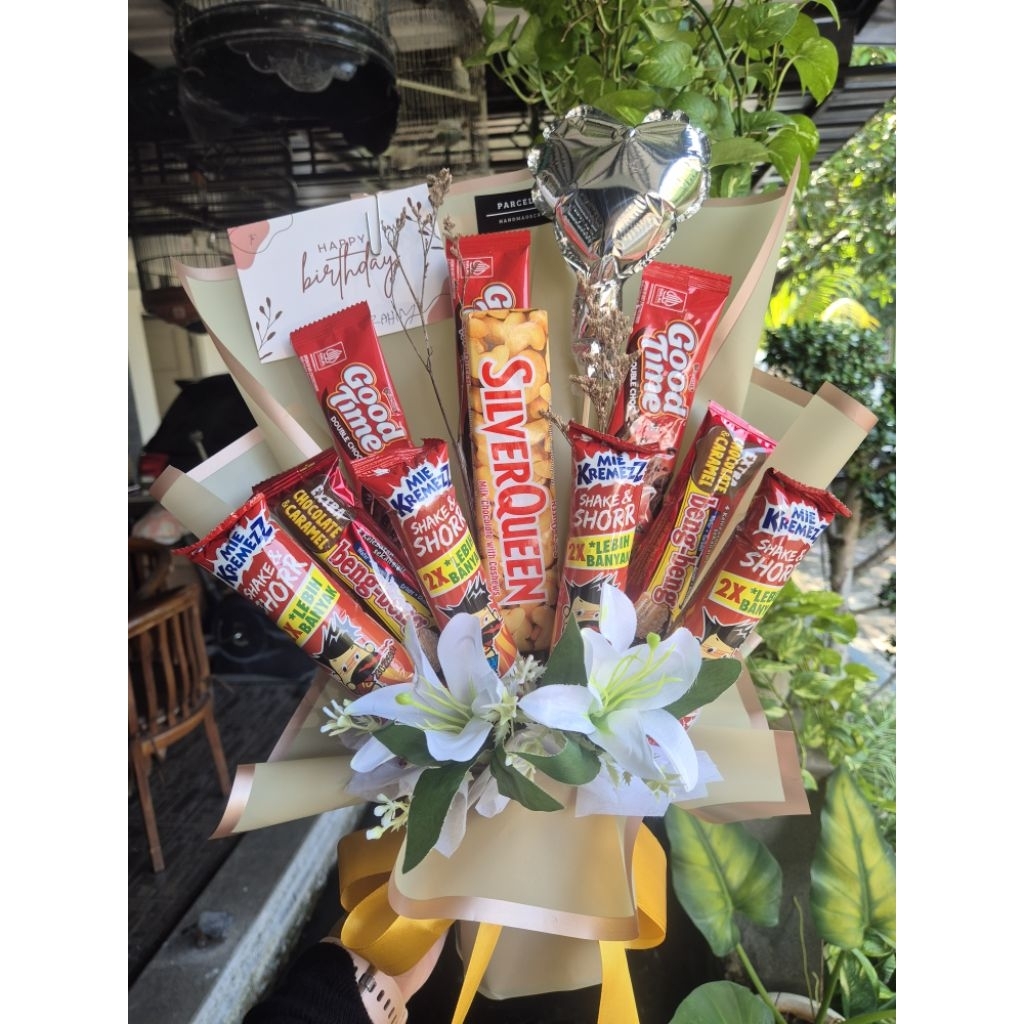 

buket snack mix | buket ulang tahun