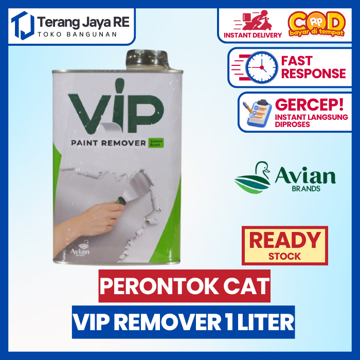 VIP Paint Remover 1 Liter - Perontok Cat / Soda Api Cair