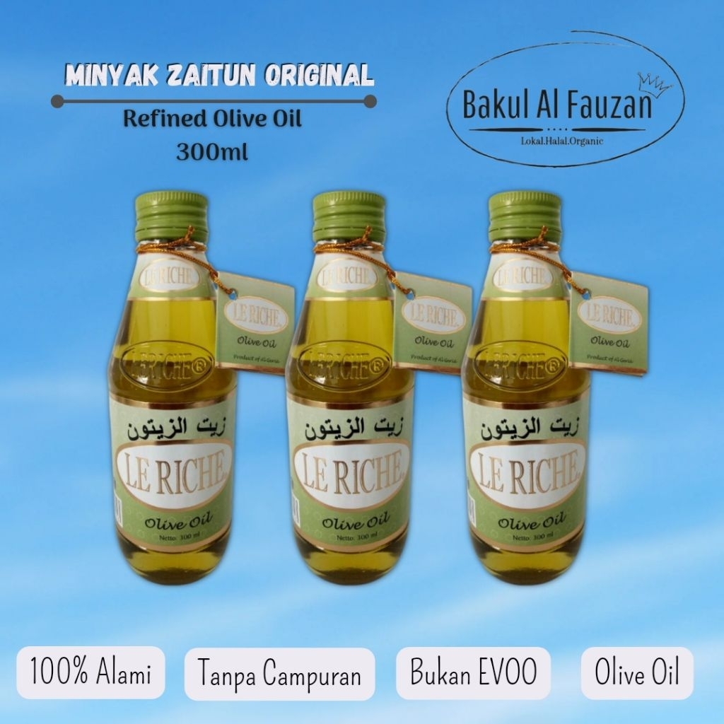 

Minyak zaitun Le riche 400ml | Banjarmasin | Kalimantan selatan