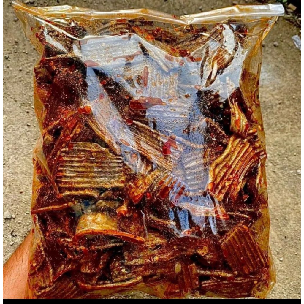 

kerupuk jengkol pedas daun jeruk bumbu melimpah isi kemasan 500grm