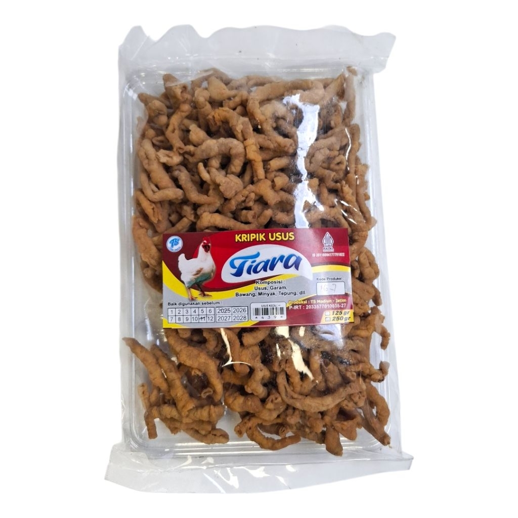 

Keripik Usus Ayam Original Empuk Tiara Madiun 250gram