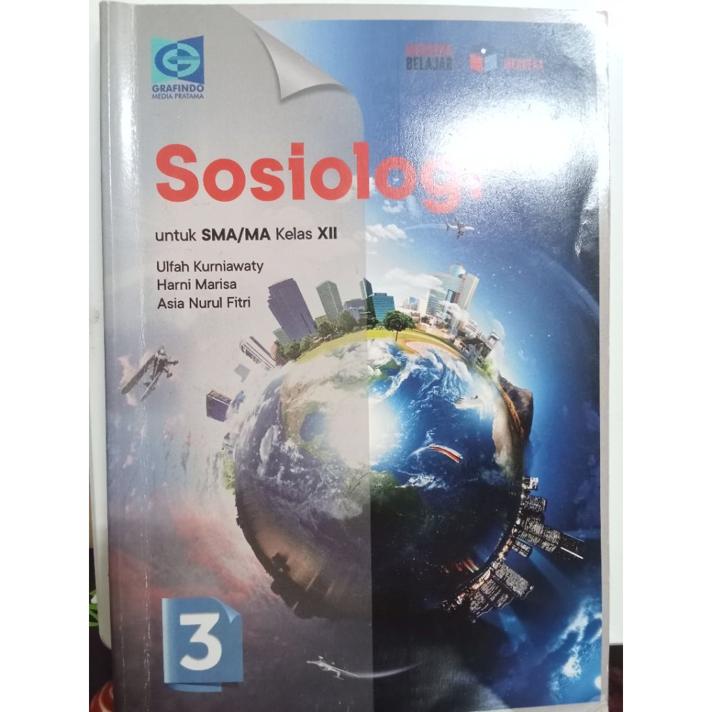 PRELOVED BUKU SOSIOLOGI KELAS 12 SMA GRAFINDO KURIKULUM MERDEKA