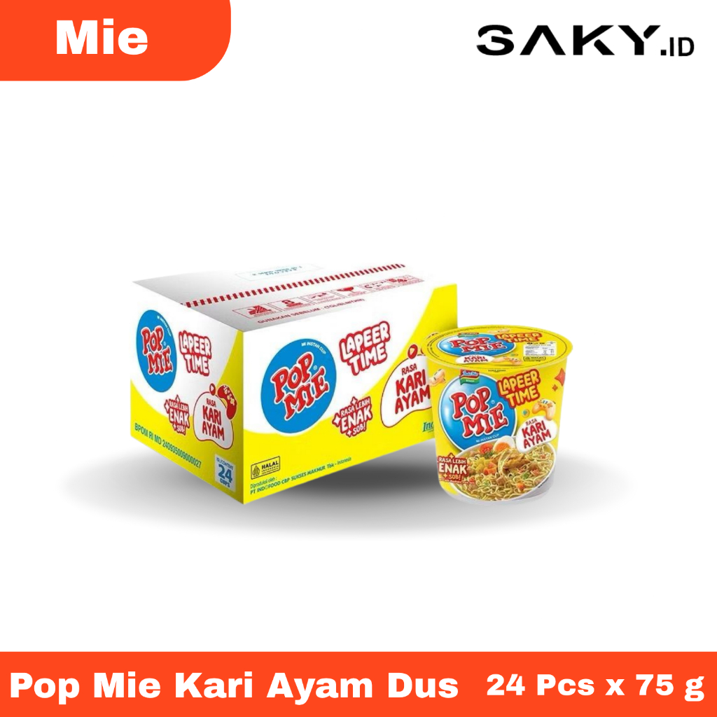 

Pop Mie Kari Ayam Lapeer Time Dus Isi 24 Pcs