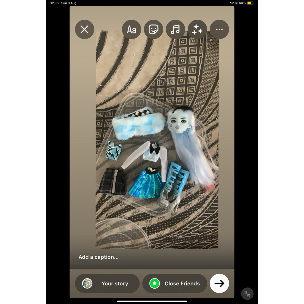 aksesoris kepala monster high Frankie stein