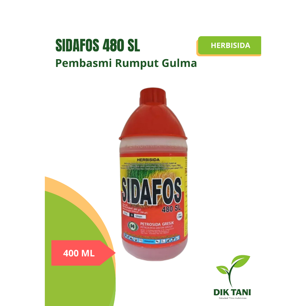 Sidafos 400 ML Herbisida Rumput Sistemik Hingga Ke Akarnya / Racun Rumput