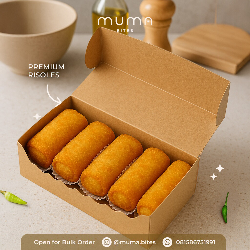

[Muma.Bites] Risoles Mayo Premium 1 Box (5pcs) | Ham | Udang | Mentai