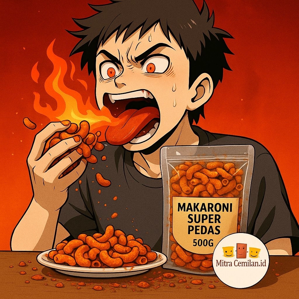 

MAKARONI SUPER PEDAS 500 GRAM, MAKARONI KEONG, MAKARONI BANTET, MAKARONI PANGGANG PEDAS NAGIH // SNACK SUPER PEDAS MITRACEMILANID