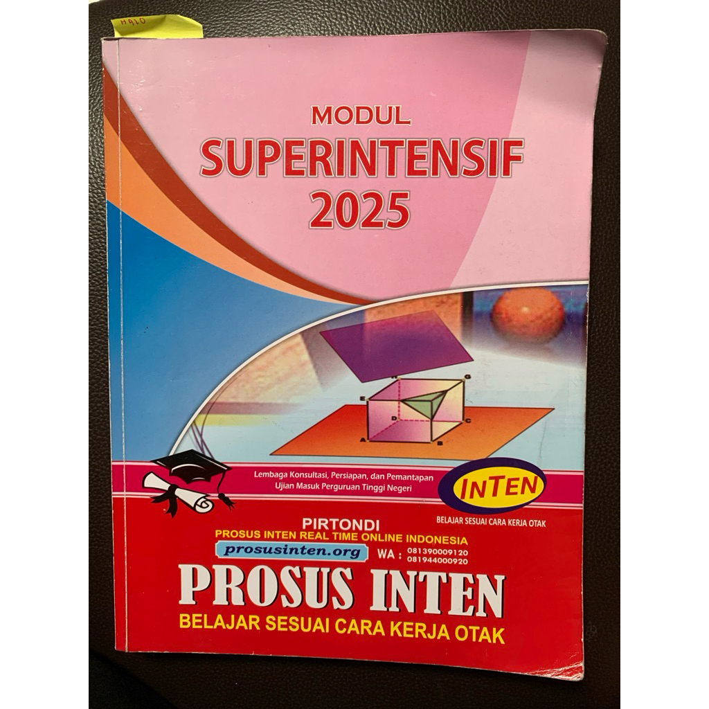 Preloved Modul SUPERINTENSIF 2025 INTEN & Bonus Buku Progress Tryout