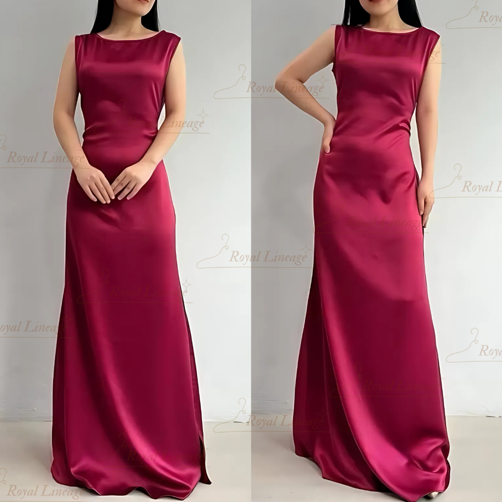 Maxi Dress Ara Satin Velvet BigSize Casual & Elegan Nyaman Kondangan / Pesta Fashion Lokal