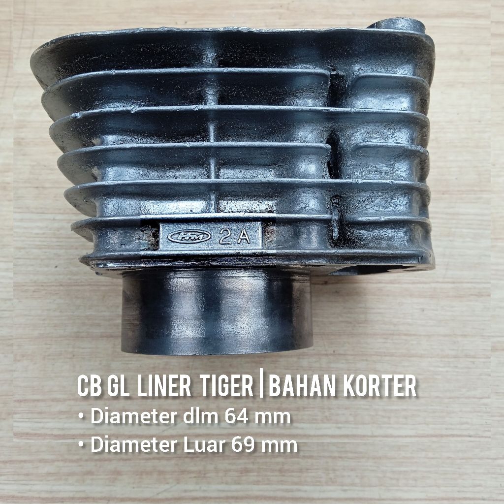 Original Blok Boring Seher Honda GL 100 105 cm³ Liner Up TIGER Ori Second BAHAN KORTER GL100 CB GL 1