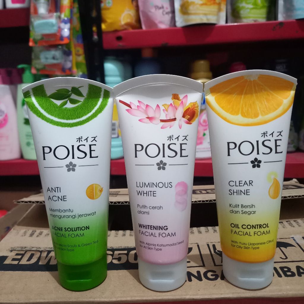 poise facial foam 100ml