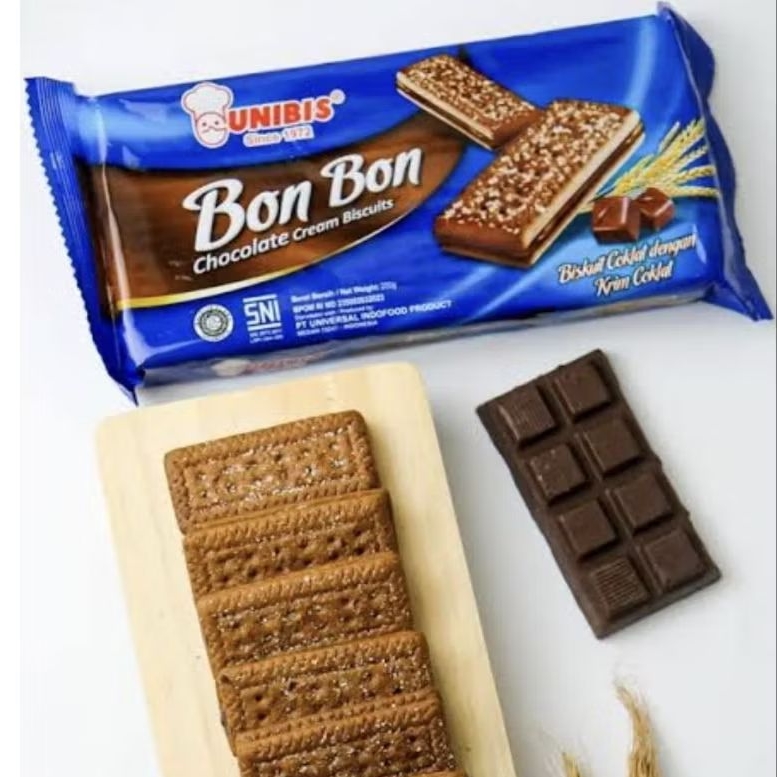 

Unibis Biskuit Bon Bon Chocolate (200 Gram) Unibis Bon Bon Cokelat