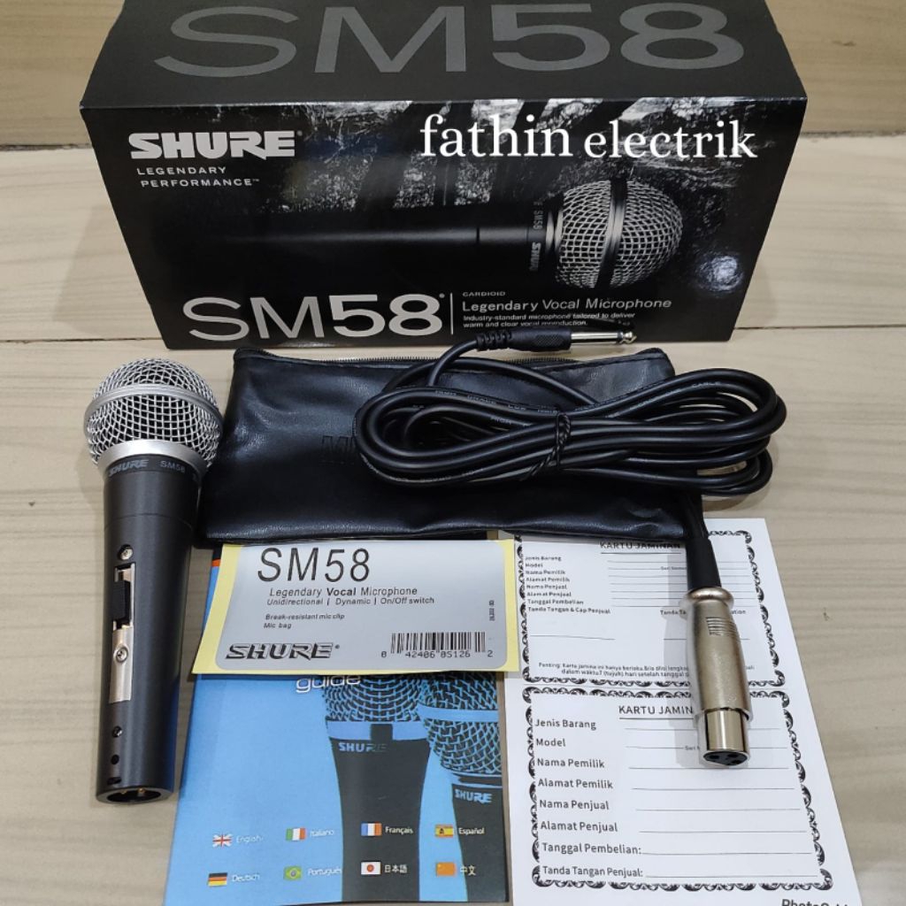 KABEL MIC  / MICROPHONE BT 58A / SM 58