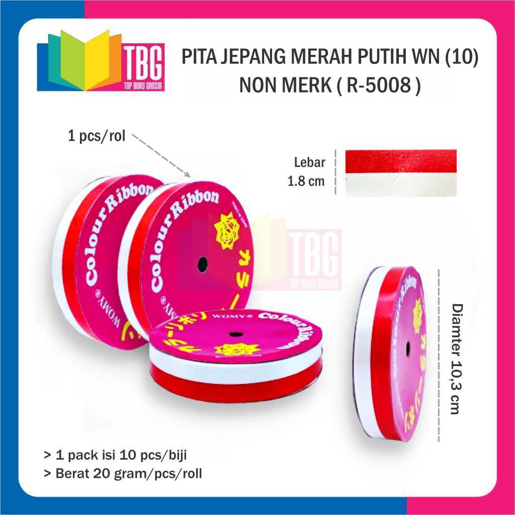 

1 ROLL PITA JEPANG MERAH PUTIH WN (10) NON MERK / PITA MERAH PUTIH / PITA DEKORASI DIRGAHAYU 17 AGUSTUS (R-5008)