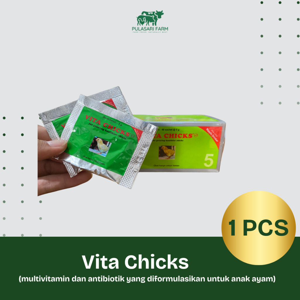Vita Chicks - Multivitamin dan Antibiotik untuk anak ayam