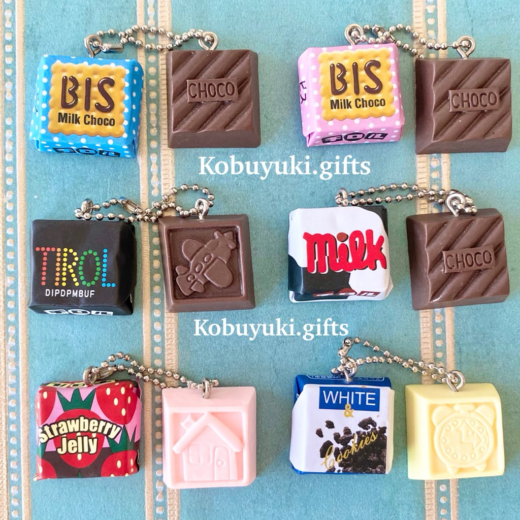 Trinket Japanese Chocolate gotochi tirol milk chocolate BIS pendant keychain miniature miniatur mini