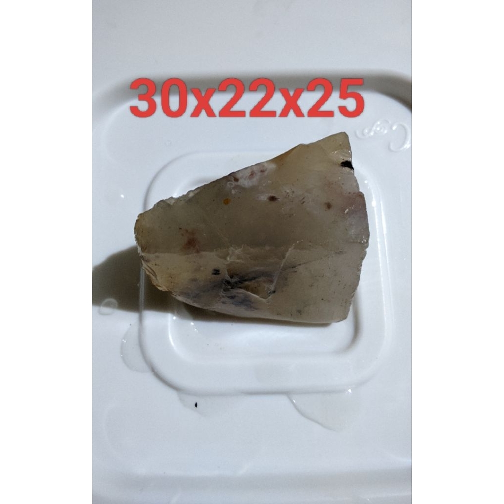 ROUGH AKIK BACAN BAHAN BATU BACAN OBI PUTIH NATURAL 100%