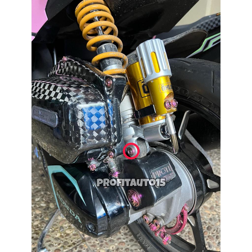 Baut titanium shock belakang matic vario 125/150 beat scoopy
