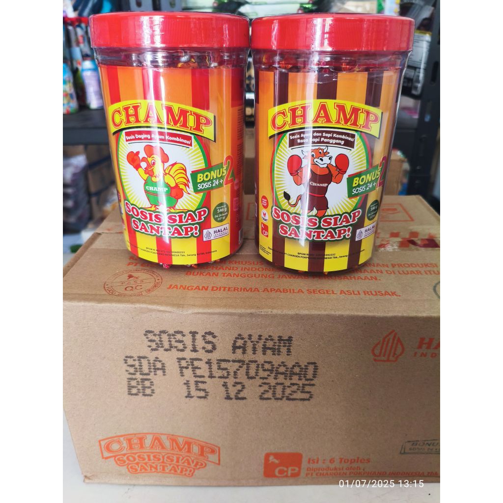 

SOSIS CHAMP SIAP MAKAN ISI 24+1