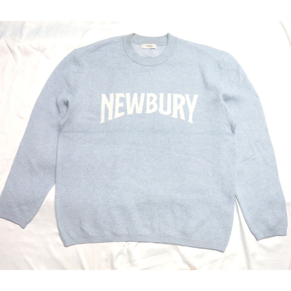 POLHAM Bird Eye Newburry Knit Blue Lembut Tebal Knitwear Sweater Sweatshirt Crewneck Rajut Wool Jake