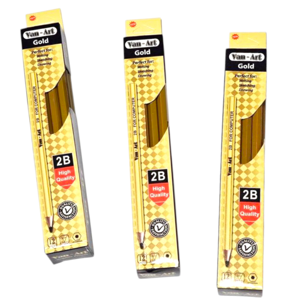

Pensil 2B Van-Art Gold/Black/Pastel/Metalica (12pcs)