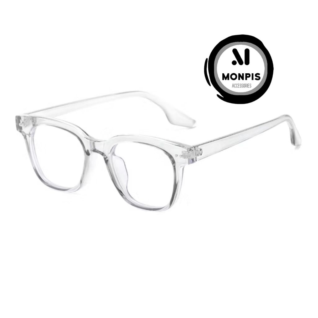 Kacamata bening kotak Kacamata pria wanita Kacamata cewek cowok Kacamata frame bening lensa bening