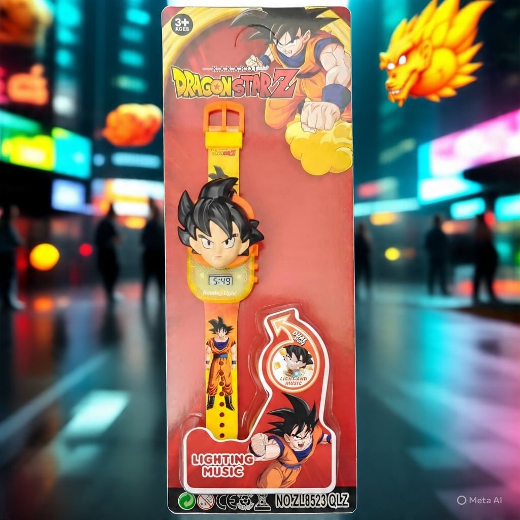 Jam tangan anak Music pencet Boboiboy dan Dragon ball