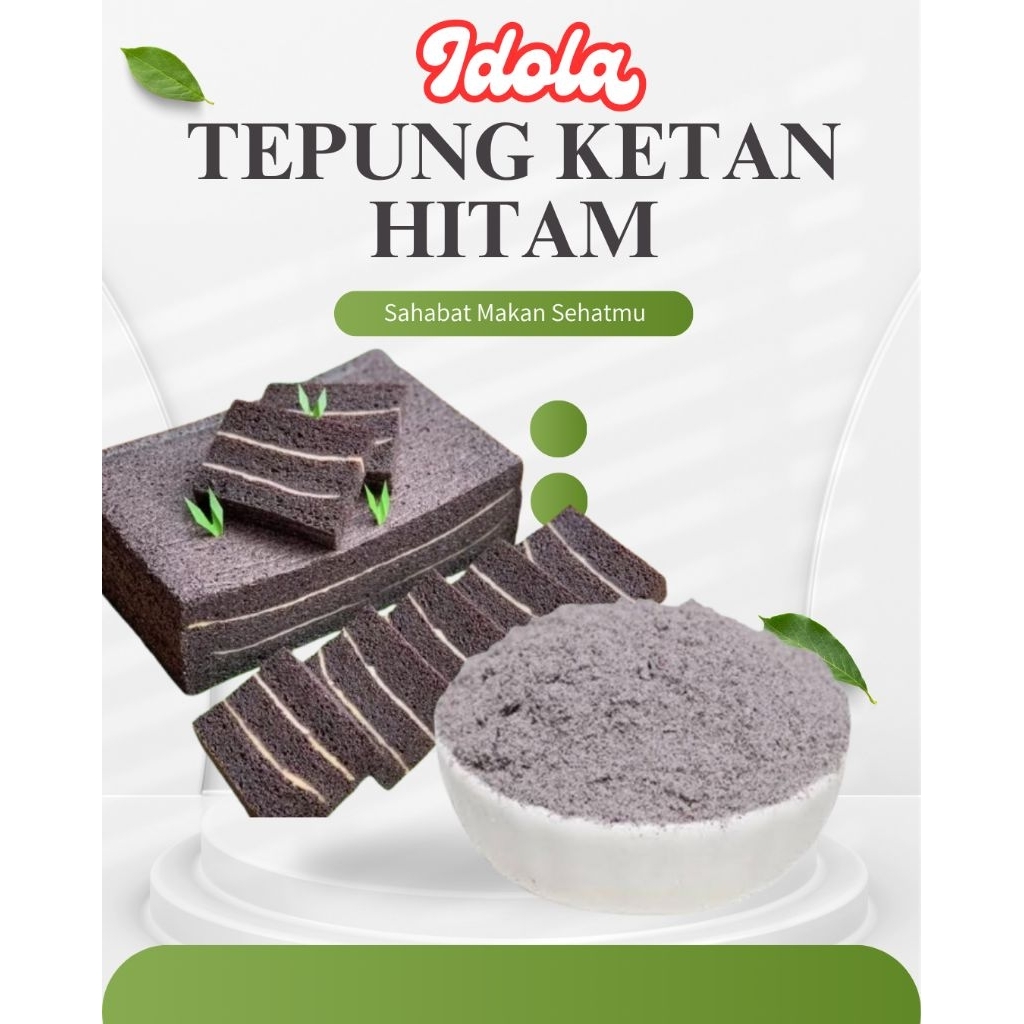 

Tepung Ketan Hitam Idoal Asli 500Gram