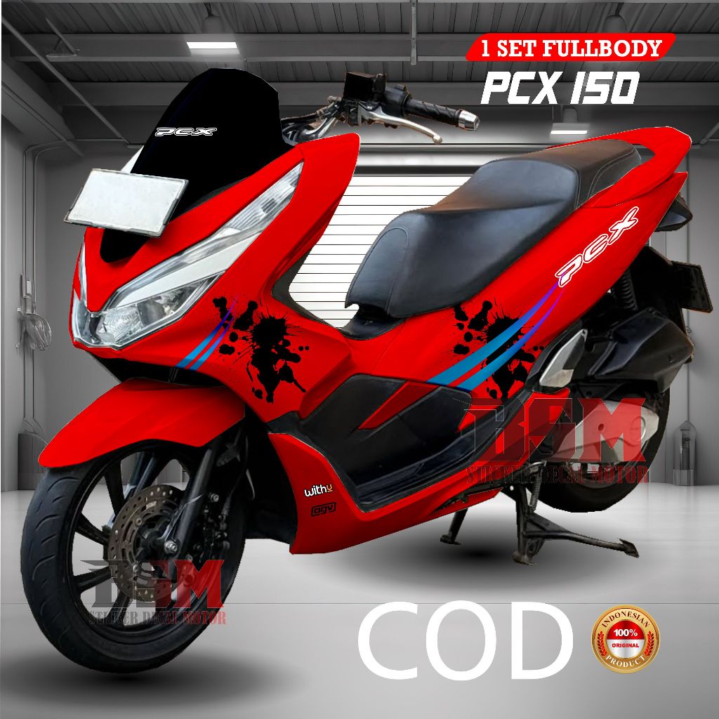 Decal Custom PCX 150 Sticker Fullbody Simpel Crt