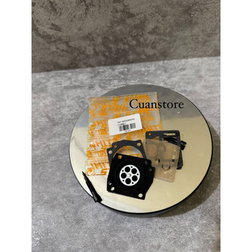 MEMBRAN CARBURATOR SET DIAPHRAGM SENSO MS 381 STIHL ORIGINAL SATU SET ASLI MEMBRAN KARBURATOR 381