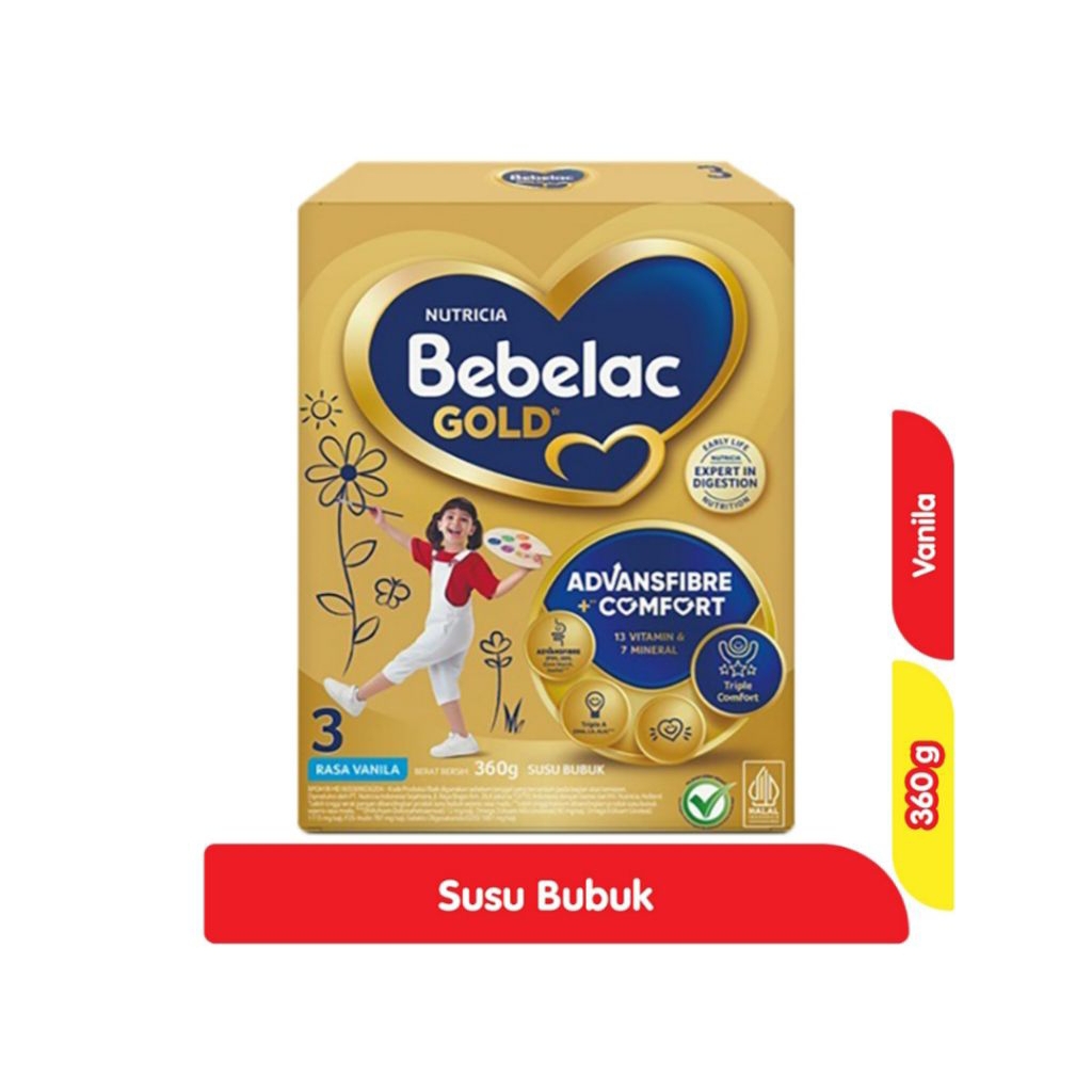 

Bebelac gold susu pertumbuhan anak Vanila 360gram