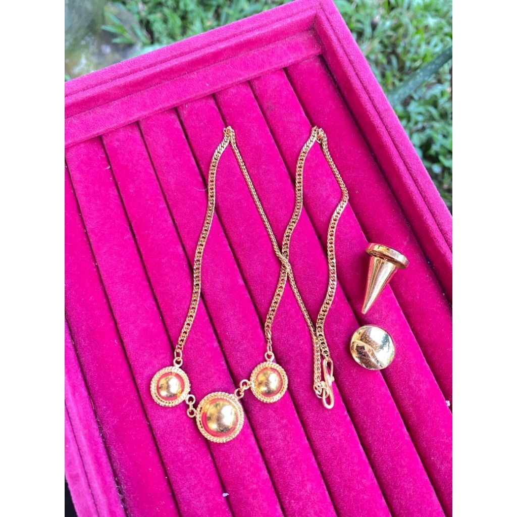 Set kalung klomang/Set kalung klomang kuningam lapis emas