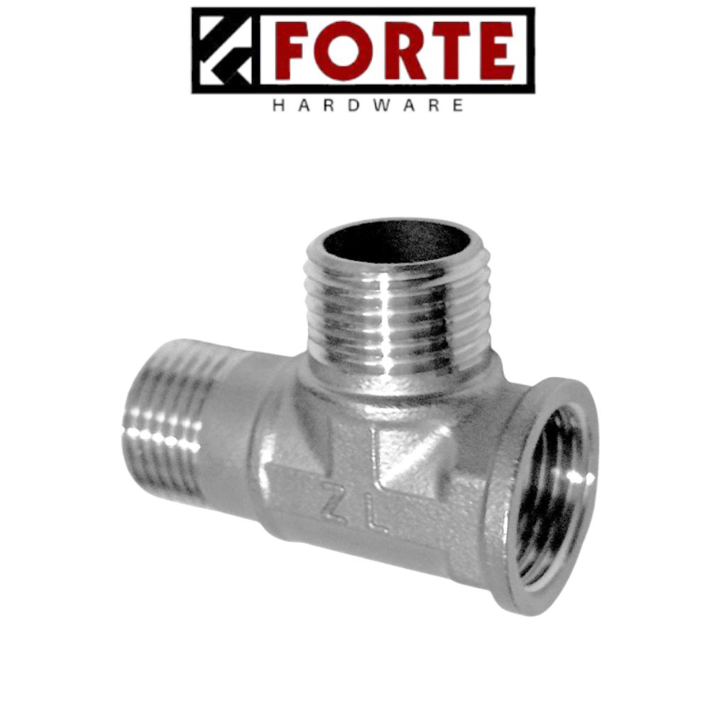 Tee LLD SS / Tee Drat Luar Dalam 1/2 Stainless Steel / Tee Closet Shower / Tee Drat Luar Luar Dalam 