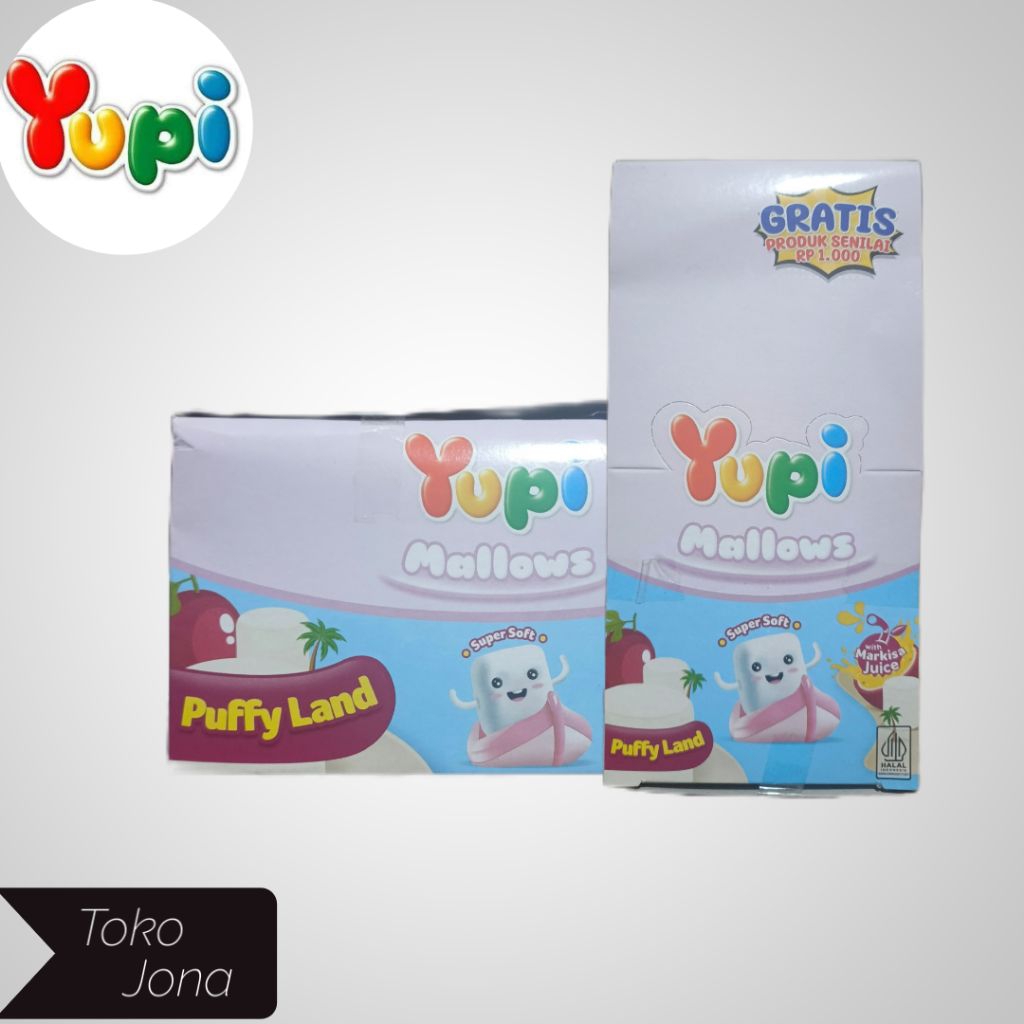 

Yupi Mallows Puffy Land 1 Pack Isi 12 Pcs
