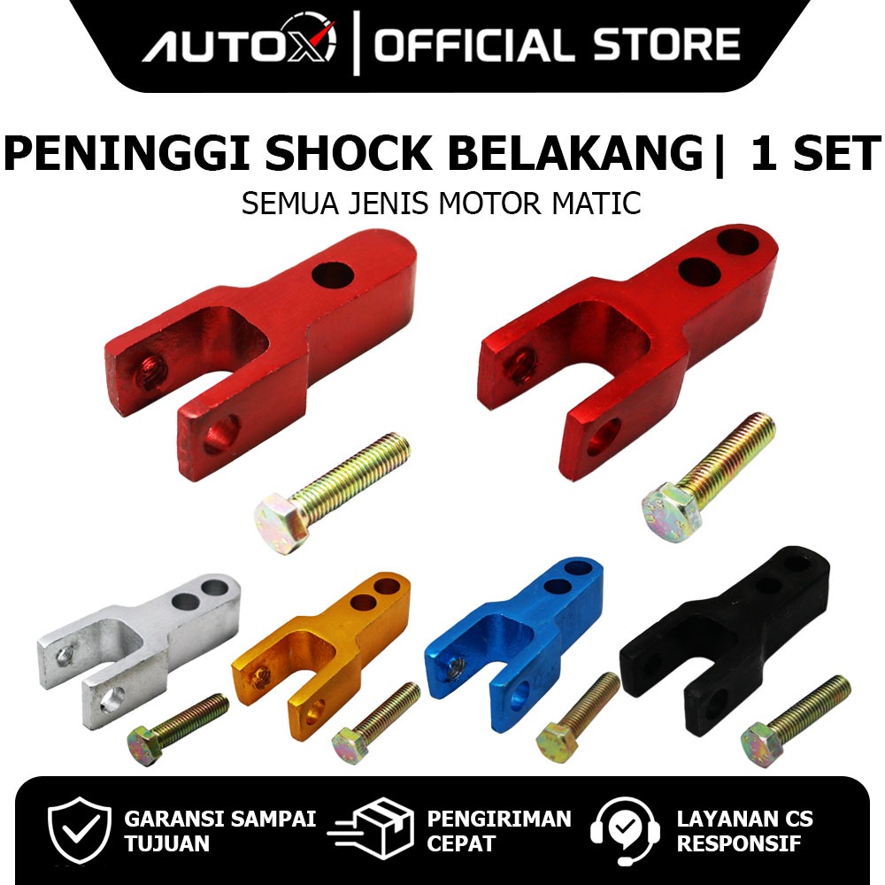 Peninggi Shock Belakang Beat Old Carbu FI F1 Pop eSP Street & Mio Sporty M3 Z S Smile & Vario 110 12