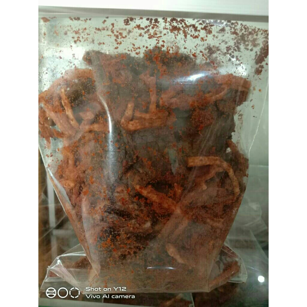 

rendang paru krispi khas ranah minang ,padang 500g