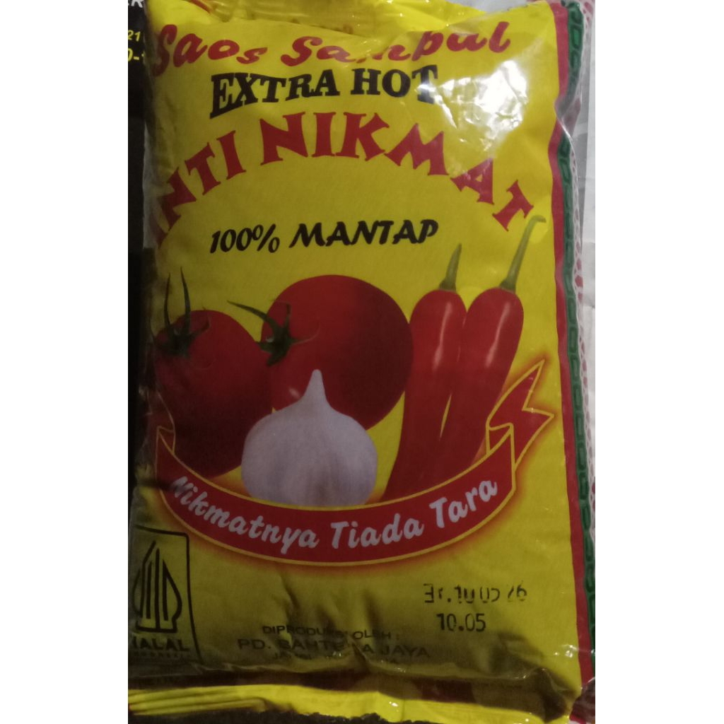 

Saos Sambel Inti Nikmat 500 g