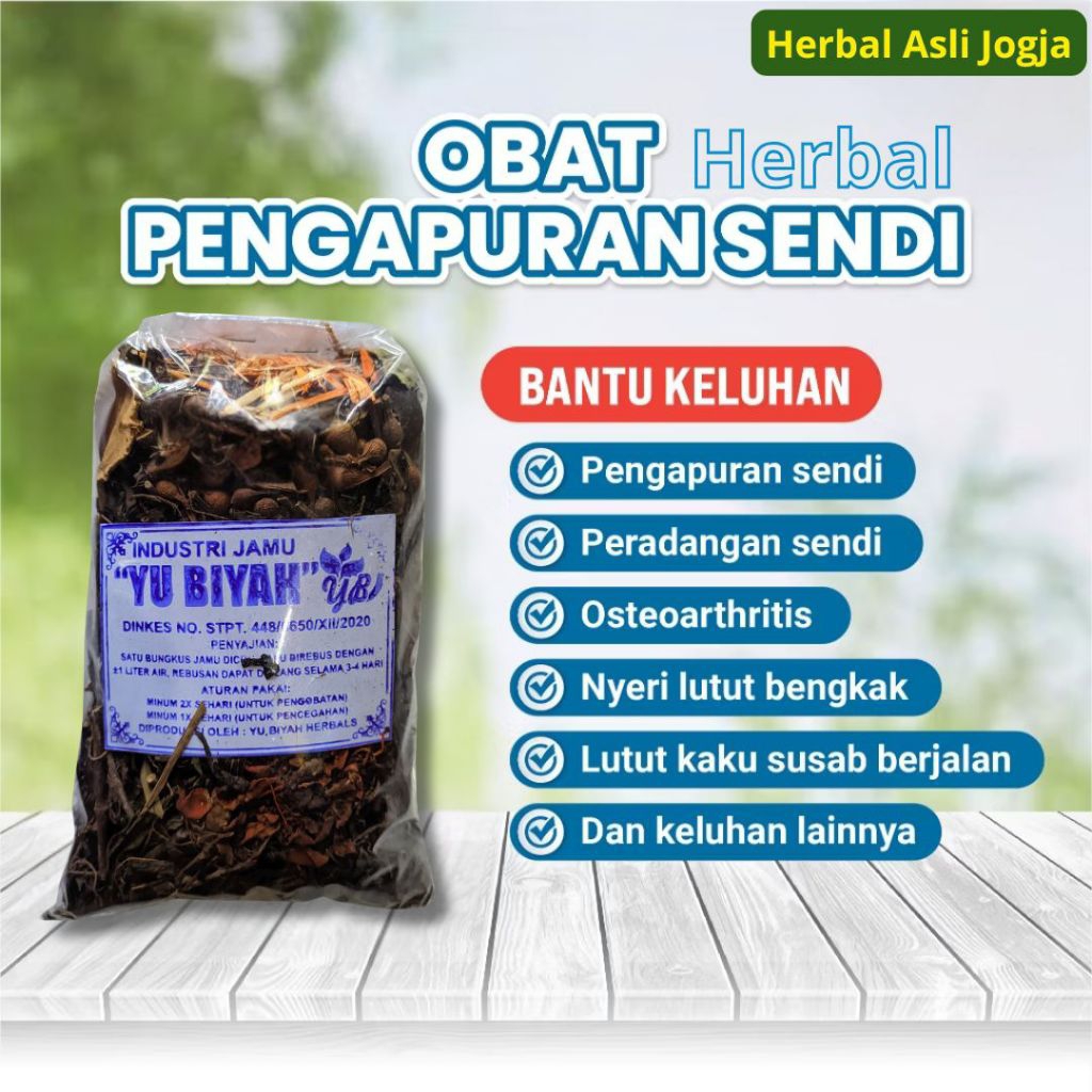 

OBAT HERBAL PENGAPURAN SENDI TULANG LUTUT - OBAT PENGAPURAN SENDI - JAMU GODOK PEMGAPURAN SENDI TULANG LUTUT