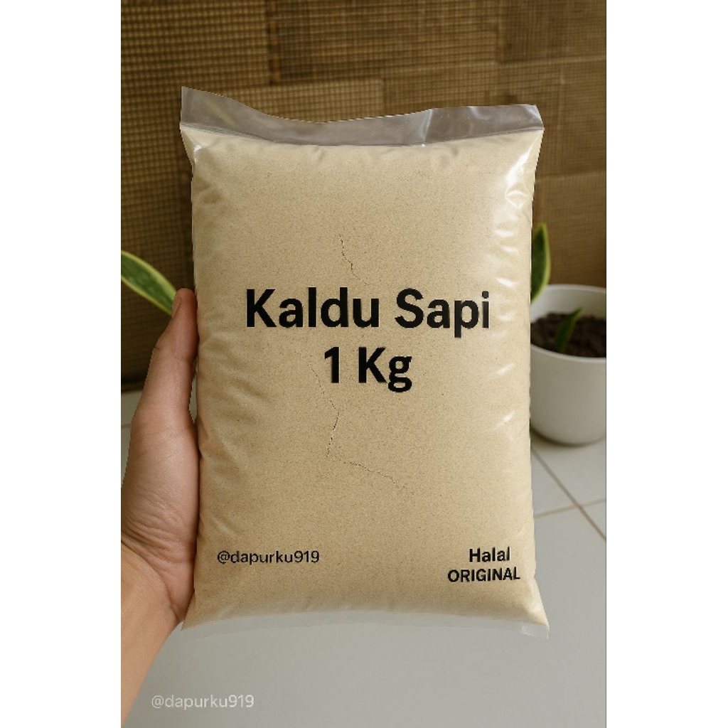 

Kaldu Penyedap Rasa Sapi Gurih & Lezat - Kemasan 1000 gram | HALAL & Original | Cocok untuk Masakan