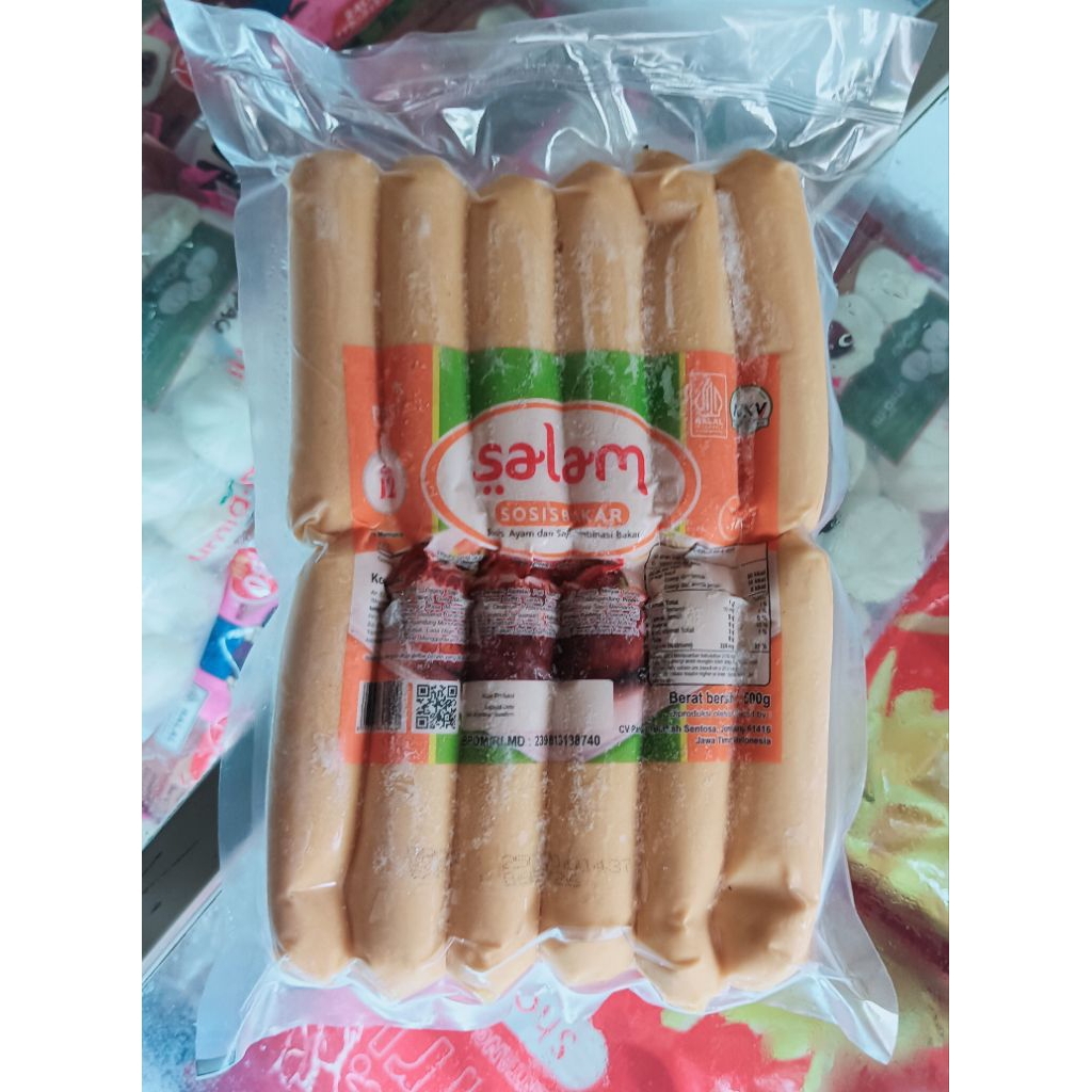

Salam Sosis Bakar Rasa Ayam Kombinasi 500grm Zabir Frozen Food