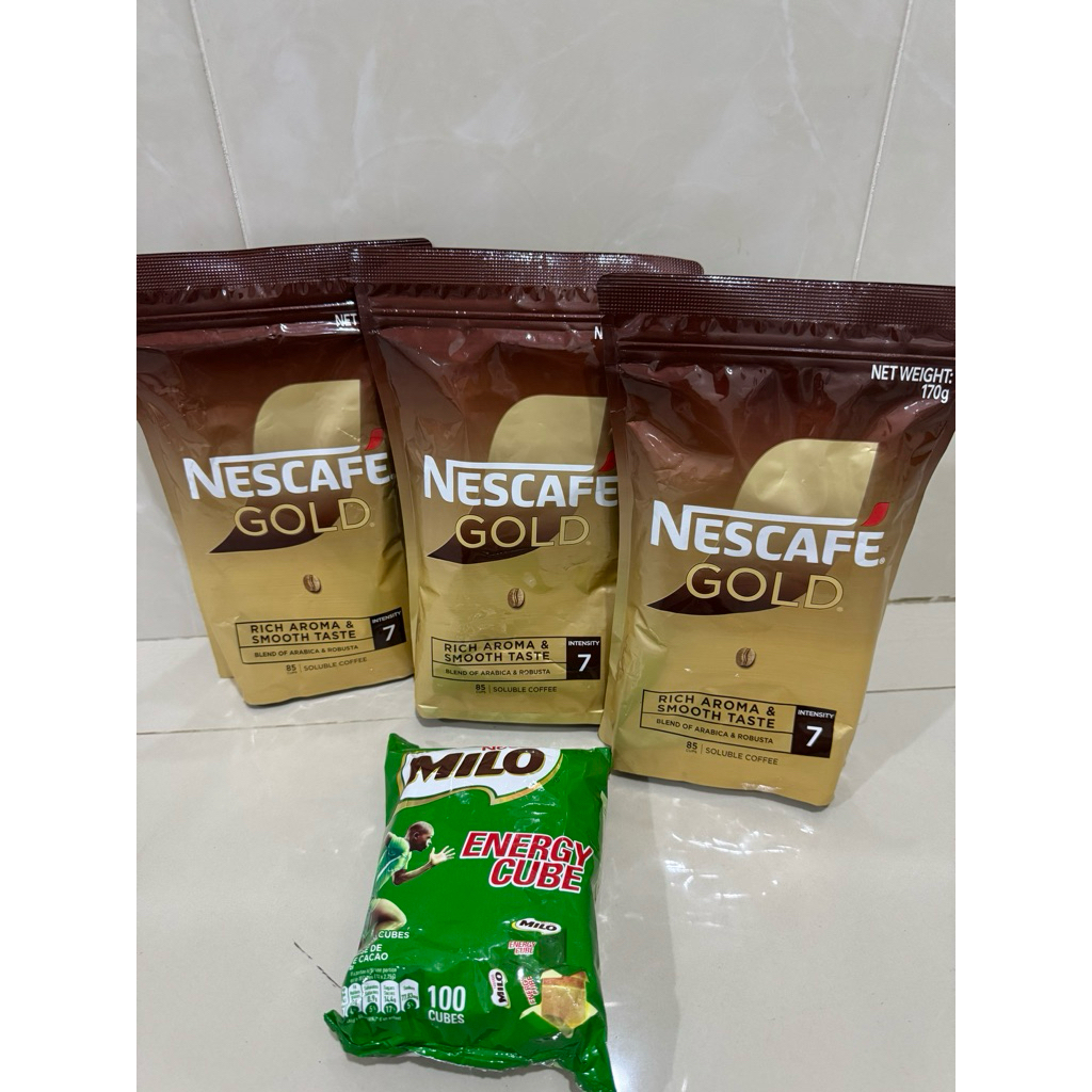 

NESCAFE GOLD 170GR (PROMO 8.8) BELI 3 BGKS FREE 1 BGKS MILO