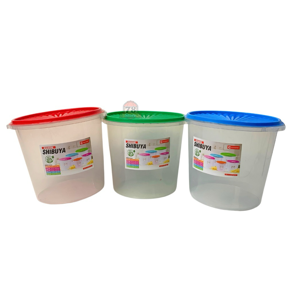 Toples Kerupuk Kue Roti Toples Plastik Bening 5 Liter