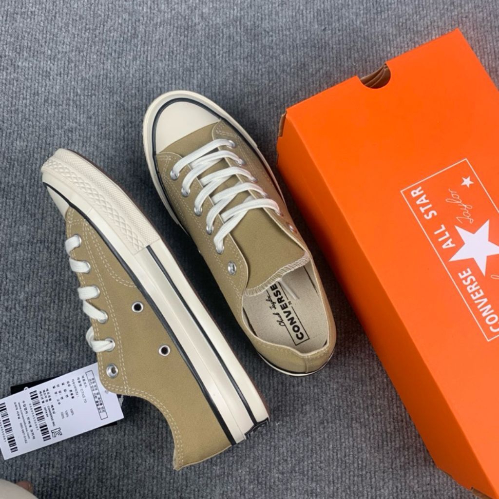 sepatu converse_70s high brown chocolate ,Parchment , bw  conversee all_star import  premium BNIB