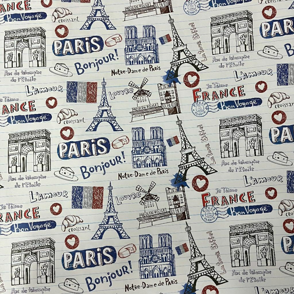 

Kertas Kado Jumbo Sansan Wawa Motif Paris / Eiffel Tower - SW 610