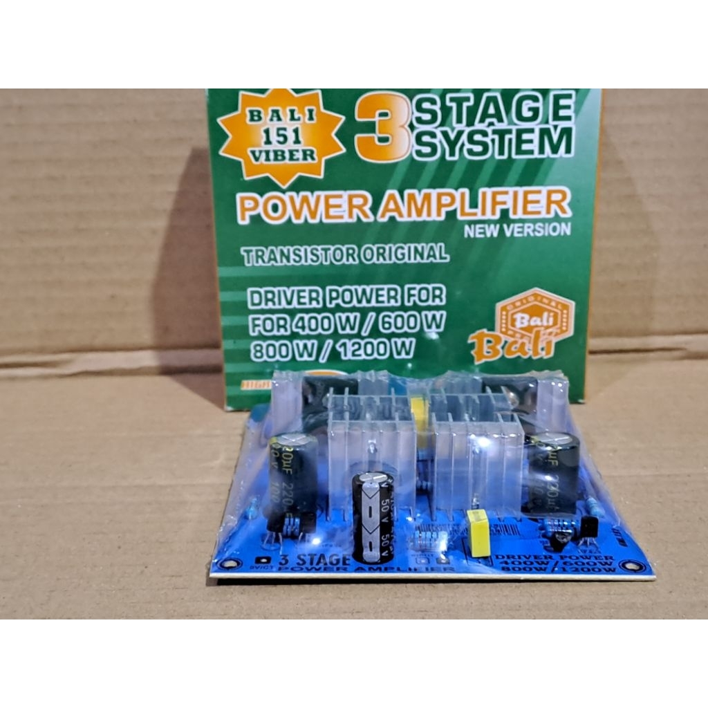 Kit Driver Power Amplifier Mono 3 Stage sytem For 200/400 /600 ~ 1200 watt Fiber .